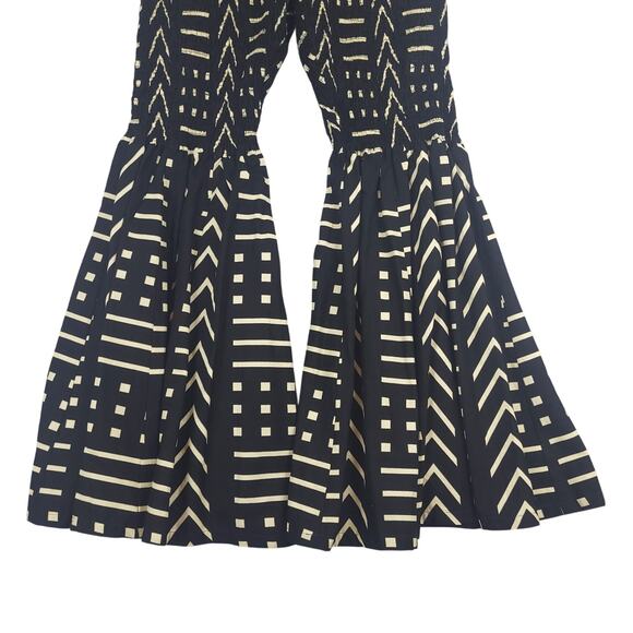 Vintage Women's Bell Bottom Flare Pants Boho Cottage Core Hippie Gypsy Country - Picture 2 of 10